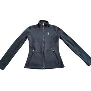 "SPIDER" Womens Long Sleeve Zip Up Mesh Jacket SZ S Athletic Hiking Comfort Warm